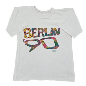 Vintage 1990 Berlin Single Stitch Tee White L